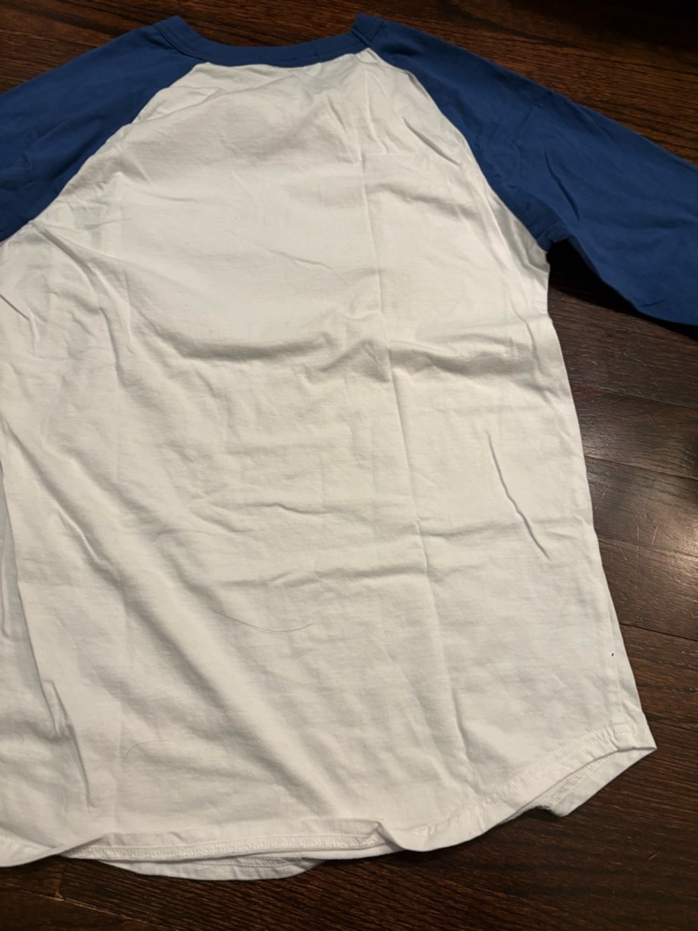 Sport-Tek White Tee with Blue Trim - Picture 3 of 6